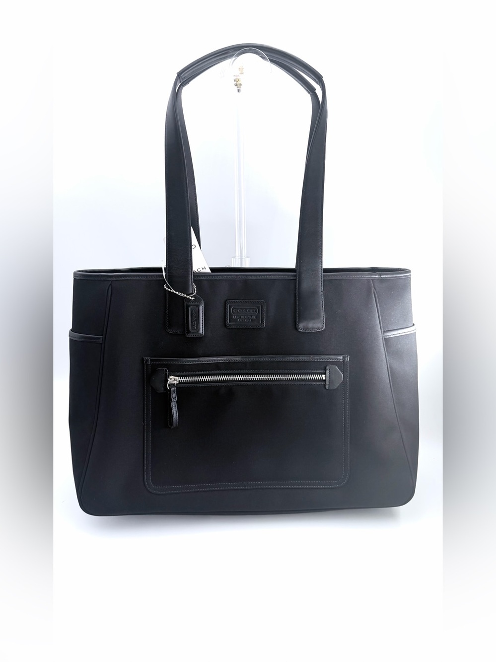 RARE NWT Vintage Coach Black Hamptons Large Utility Tote Bag 5975